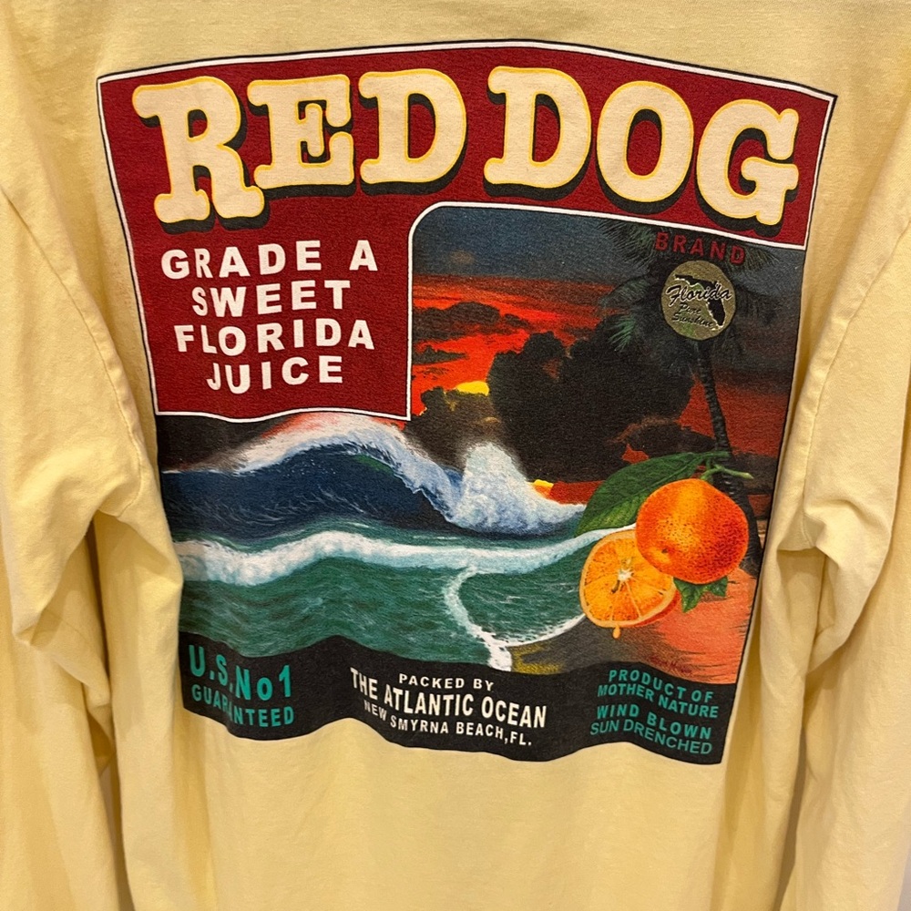 Vintage Red Dog surf shop long sleeve t shirt